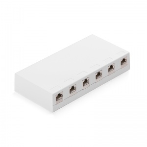 Keline zásuvkový box Cat 6, povrchový, osadený s 6xKEJ-C6-S-TL